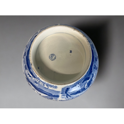 124 - A large collection of Georgian and later blue & white porcelain. Includes Pearlware plates, dish... 