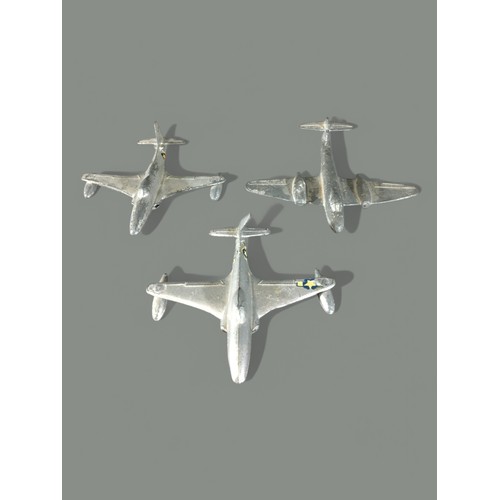 53 - Dinky Cast Metal Aeroplanes x 13. Hawker Hinter, Supermarine Smith, Shooting Star, Meteor etc