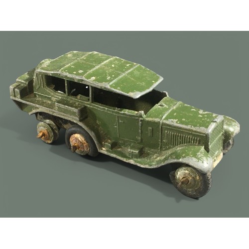 56 - Vintage Dinky Cast Metal Military Vehicles x 16 - To include ! Ton Cargo trucks, Scout Cars, Army Ch... 