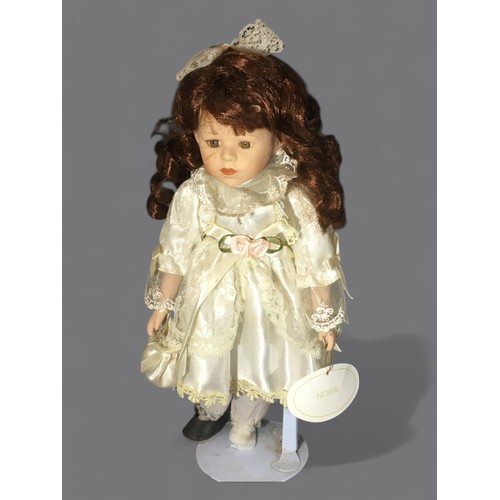 262 - Porcelain Dolls x 8 - Dolls of Distinction Nora, Victorian Style Servant girl etc.. Largest 42cm Tal... 