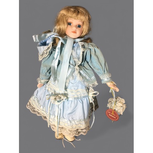 264 - Large 68cm Tall Porcelain Doll, Porcelain Doll 