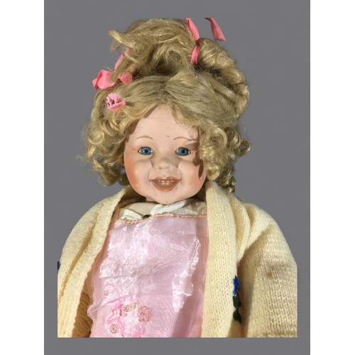 264 - Large 68cm Tall Porcelain Doll, Porcelain Doll 