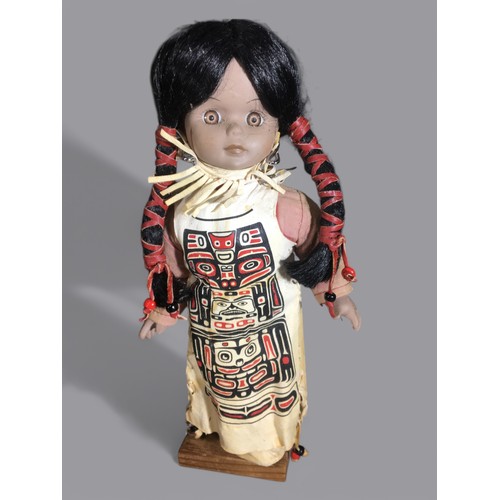 268 - Porcelain Dolls x 36 - To include Indian Squaw in Native Garb and a Sleeping Cowboy.