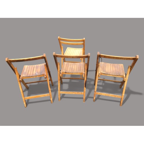 384 - Vintage War Department Folding Chairs x 3 and one other Later folding Chair.