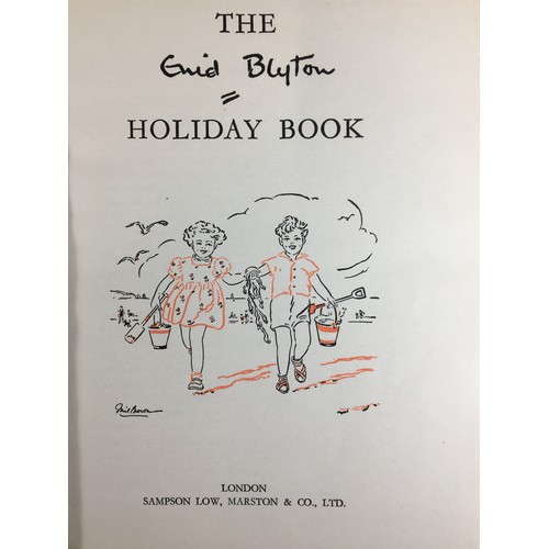 276 - 1947 1st Edition Enid Blyton Holiday Book together with Vintage Rupert Annuals, First Edition Harry ... 