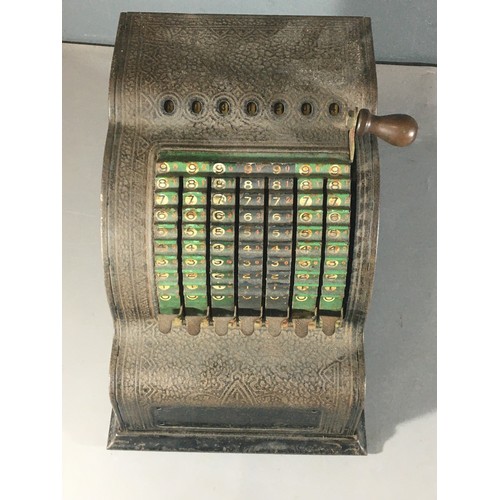 325 - Tin Plate Simplex Typewriter and an Antique Mechanical Calculator/Adding Machine. (Appears to be wor... 