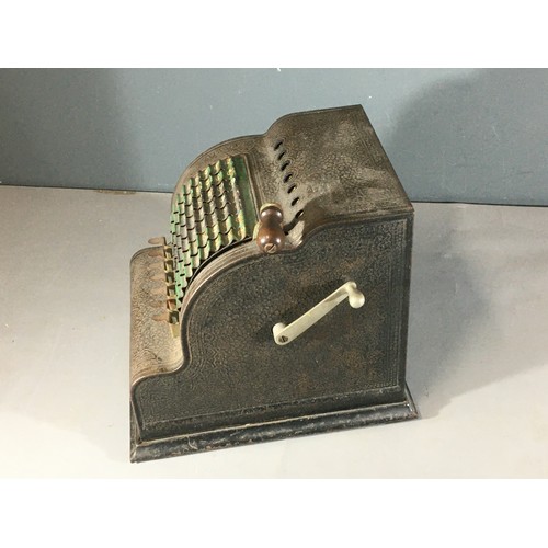 325 - Tin Plate Simplex Typewriter and an Antique Mechanical Calculator/Adding Machine. (Appears to be wor... 