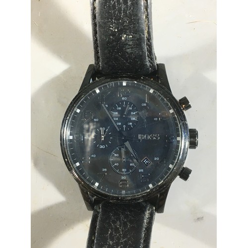 178 - Mens Wrist Watches - Hugo Boss Ser No HB8813422721, Timberland World Time (Working) and one other.