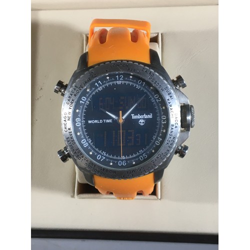 178 - Mens Wrist Watches - Hugo Boss Ser No HB8813422721, Timberland World Time (Working) and one other.