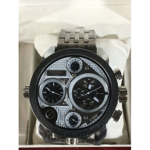 179 - Diesel Only the Brave 3 Bar Large Wrist Watch DZ-7362 and a Eve Mon Crois Mens Digital Chronograph W... 