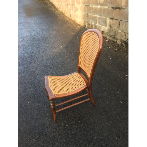 376 - 19th Century Bergere Low Chair and 2 x Oak Barley Twist Side Tables.