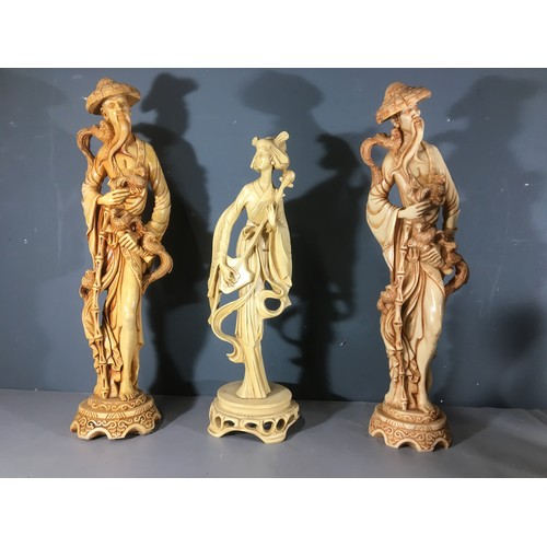 368 - Chinese Resin Figures, a Good Selection including Classical Greek and Italian Examples  9 in total.T... 