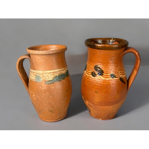 5 - A collection of Eastern European traditional 'Folk Art' jugs.