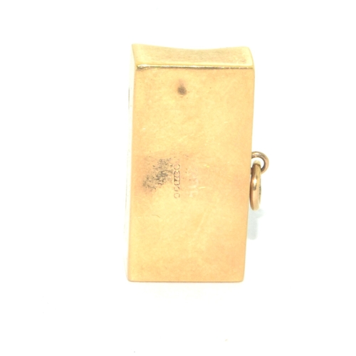 298 -  9ct gold emergency money £1 charm