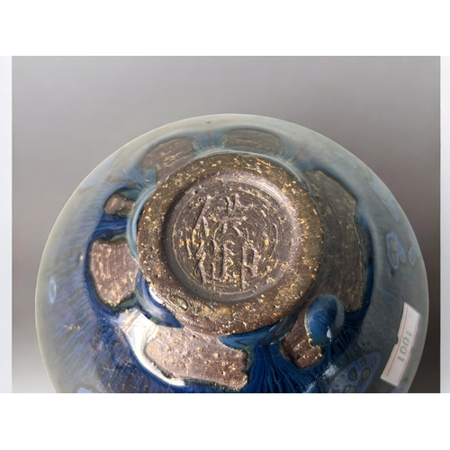 49 - A Chinese Jian Tenmoku glazed stoneware bowl.In the Song dynasty style. Age unknown.6.5 x 12.5cm... 