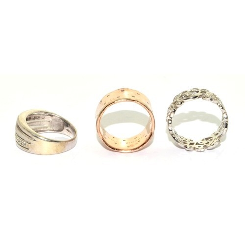 168 - 3 x 925 silver rings