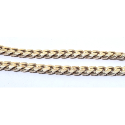 17 - 925 silver flat link chain with lobster claw clasp 52cm long 32 grams 