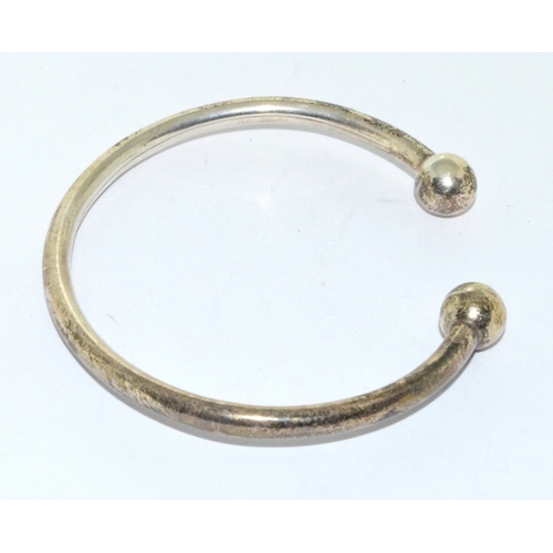 37 - 925 silver cuff bangle 