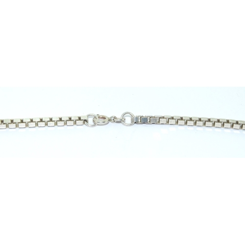 97 - 925 silver good design box chain 46cm long 30 grams 