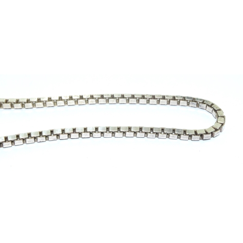 97 - 925 silver good design box chain 46cm long 30 grams 