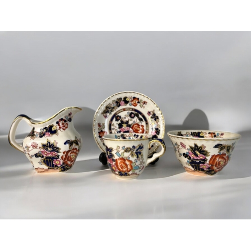 131 - A Masons 'Mandarin' part tea set.Includes milk, sugar and six cups & saucers.