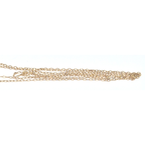 238 - 9ct gold single stone Diamond pendant necklace on a 9ct gold chain of 50cm