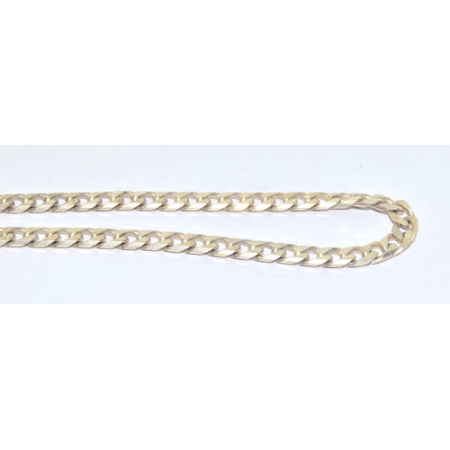 7 - 925 silver flat link neck chain with lobster claw clasp 25 grams and 48cm long