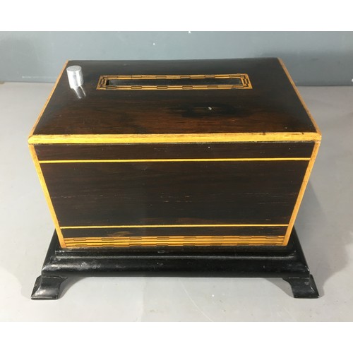 300 - Art Deco Rosewood Automatic Cigarette Dispenser on Ogee Base.