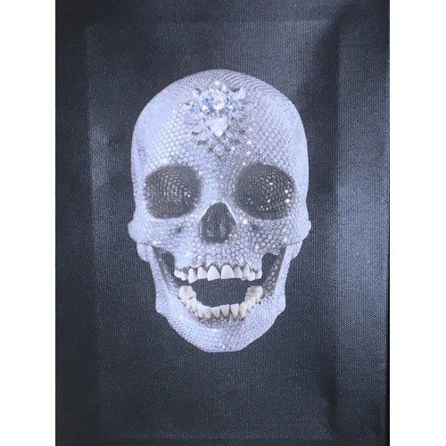 313 - Good Quantity of Prints and Artworks, including Damien Hurst Skull Print on canvas.