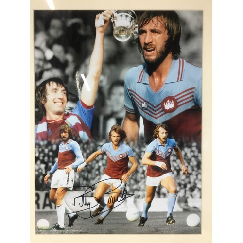 315 - Football - Signed Billy Bonds montage and Hammers Legends Photo-prints, signed by Billy Bonds, Marti... 