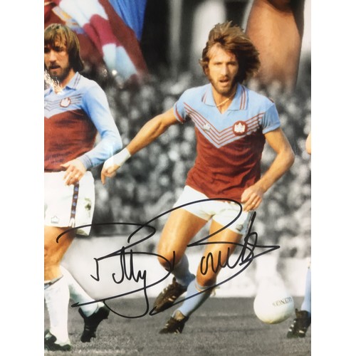 315 - Football - Signed Billy Bonds montage and Hammers Legends Photo-prints, signed by Billy Bonds, Marti... 