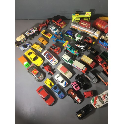 252 - Large Quantity of Toy Cars and other Transpport related Toys to include Matchbox, Corgi, Lesney, Bat... 