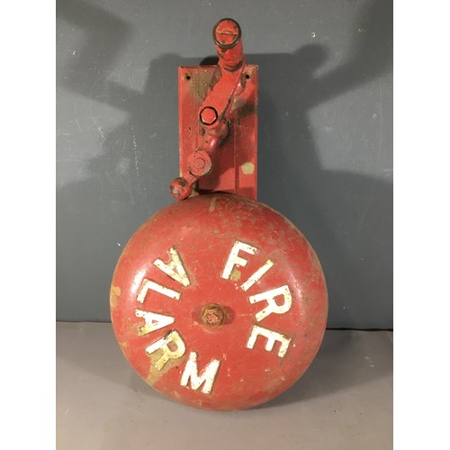 395 - Vintage Wall Mounted Fire Alarm Bell.