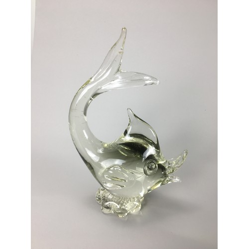 399 - Mid Century and later Hand Blown and Pressed  Glass - Swan, Chicken, Dolphin, Baskets, Continental a... 