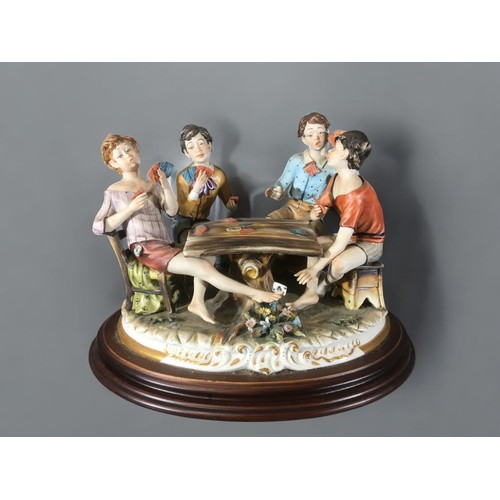 122 - Three Capodimonte Figural Groups - Large 