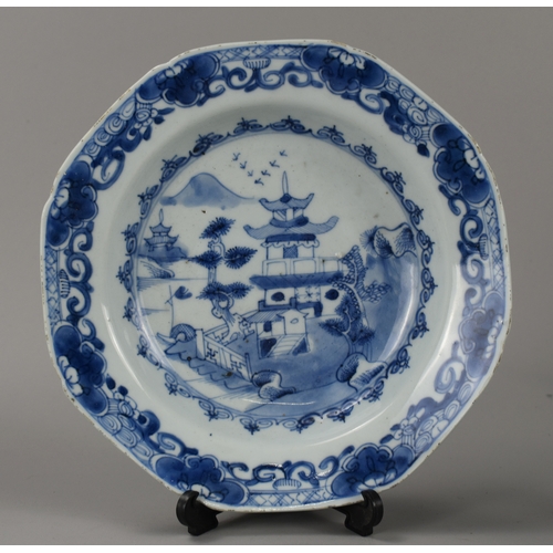 19 - A miscellaneous collection of Chinese porcelain.Including 18th century export teapot, plates, brush ... 