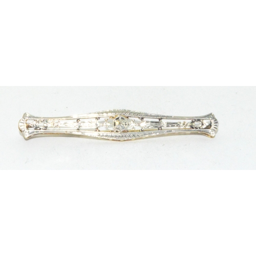 205 - White gold Art Deco Diamond set brooch 