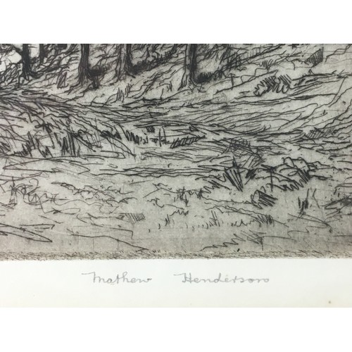 277 - Mathew Henderson Scottish - Ltd Edition Signed Etching 17/40 