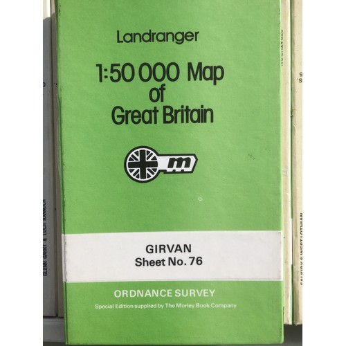 322 - Large Quantity of Ordnance Survey Landranger 1:50000 Maps of Great Britain. (130)