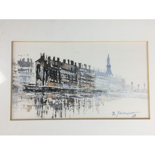 323 - French Parisian Scene Pair Charming of Original Artworks by the same Artist Both Signed and Framed.