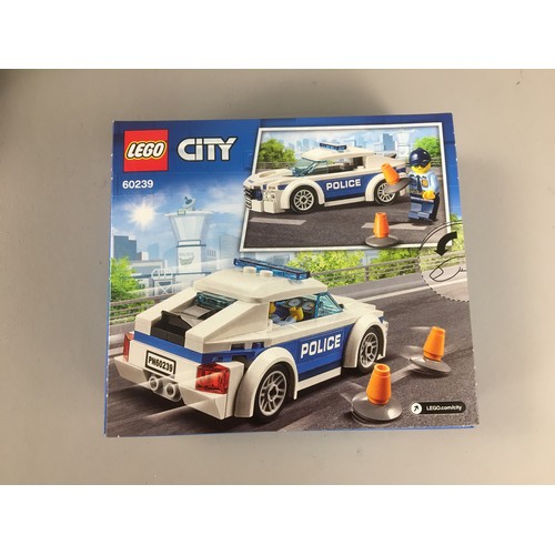 244 - Lego - 8 x Lego City 60239 Police Cars, and a Lego 