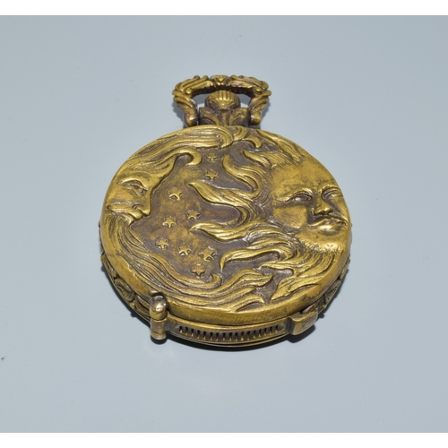 12 - Brass vesta case with a Nude pictorial image