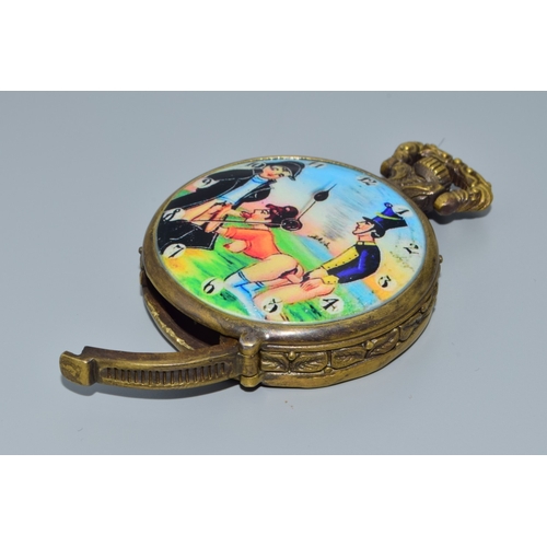 12 - Brass vesta case with a Nude pictorial image