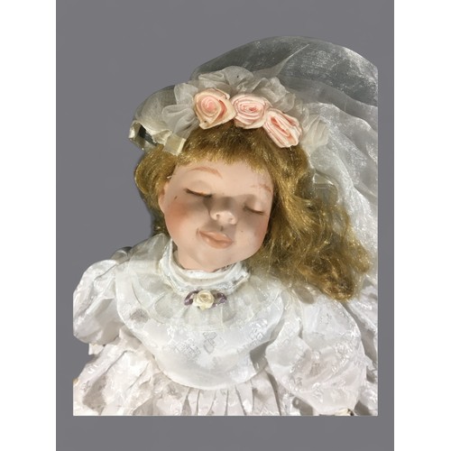 30 - Porcelain Dolls, Brides Maid and a Princess! Largest 52cm Tall.