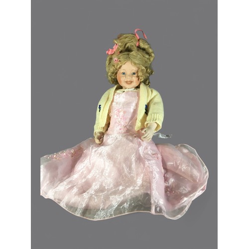 35 - Large 68cm Tall Porcelain Doll, Porcelain Doll 