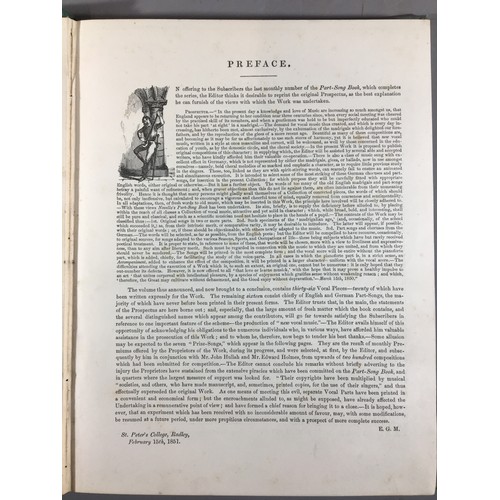 1038 - 1851 Novello's Part Song Book and an Author Signed and Dedicated First Edition 