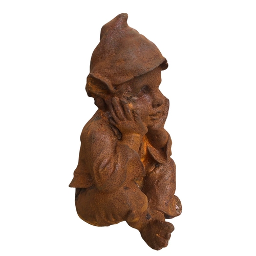 1049 - Cast Metal Garden Rustic Elf ref 31