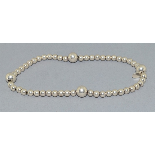 12 - Links of London Pearl bracelet together a silver bracelet anf silver pendant necklace and chain