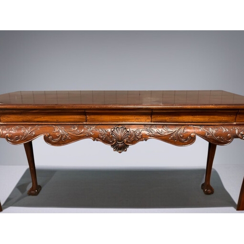 A fine pair of Irish George II style Mahogany side tables.Carved ...