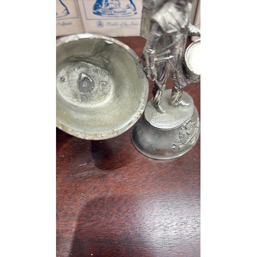 64 - Group boxed Buckingham Pewter hand-crafted solid pewter military figurines, each depicting a British... 